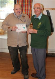 Bernard Slingsby receives a commended certificate